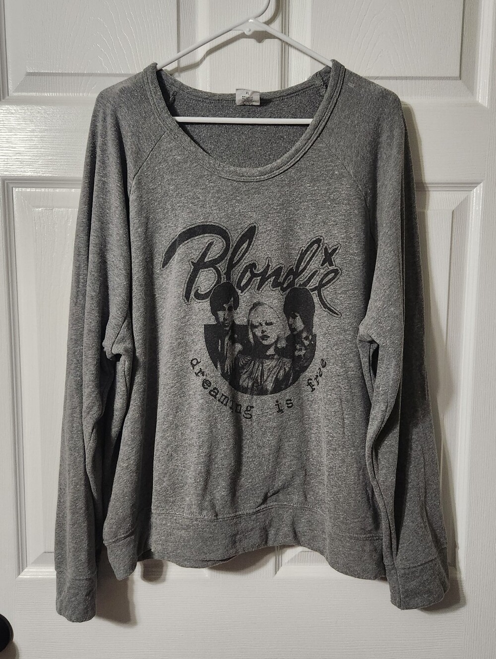 Letluv Blondie Graphic Pullover Sweatshirt - Gray, Size XL